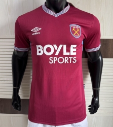 2526 West Ham home Player Version Soccer Jersey